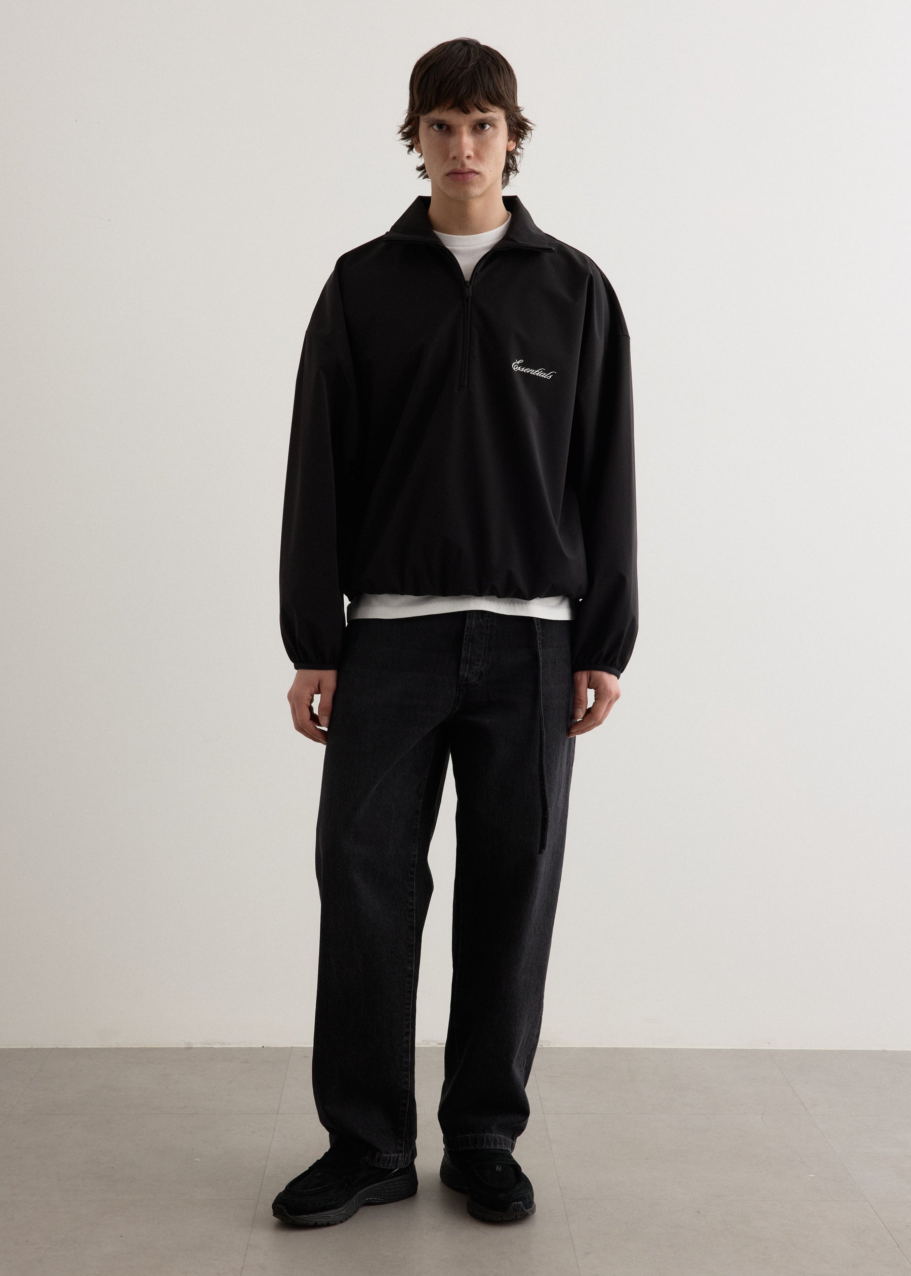 Sporty Nylon Half Zip