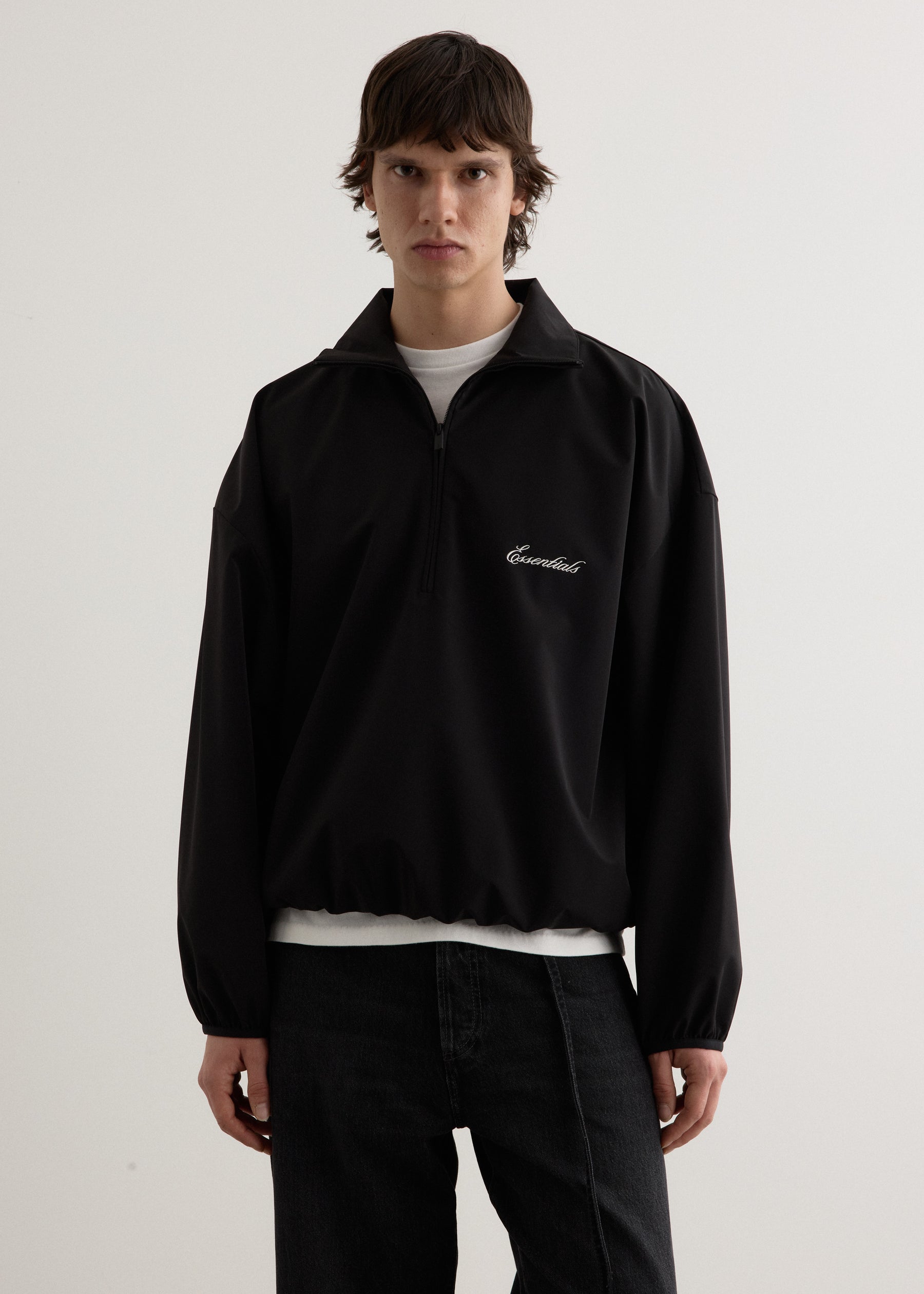 Sporty Nylon Half Zip