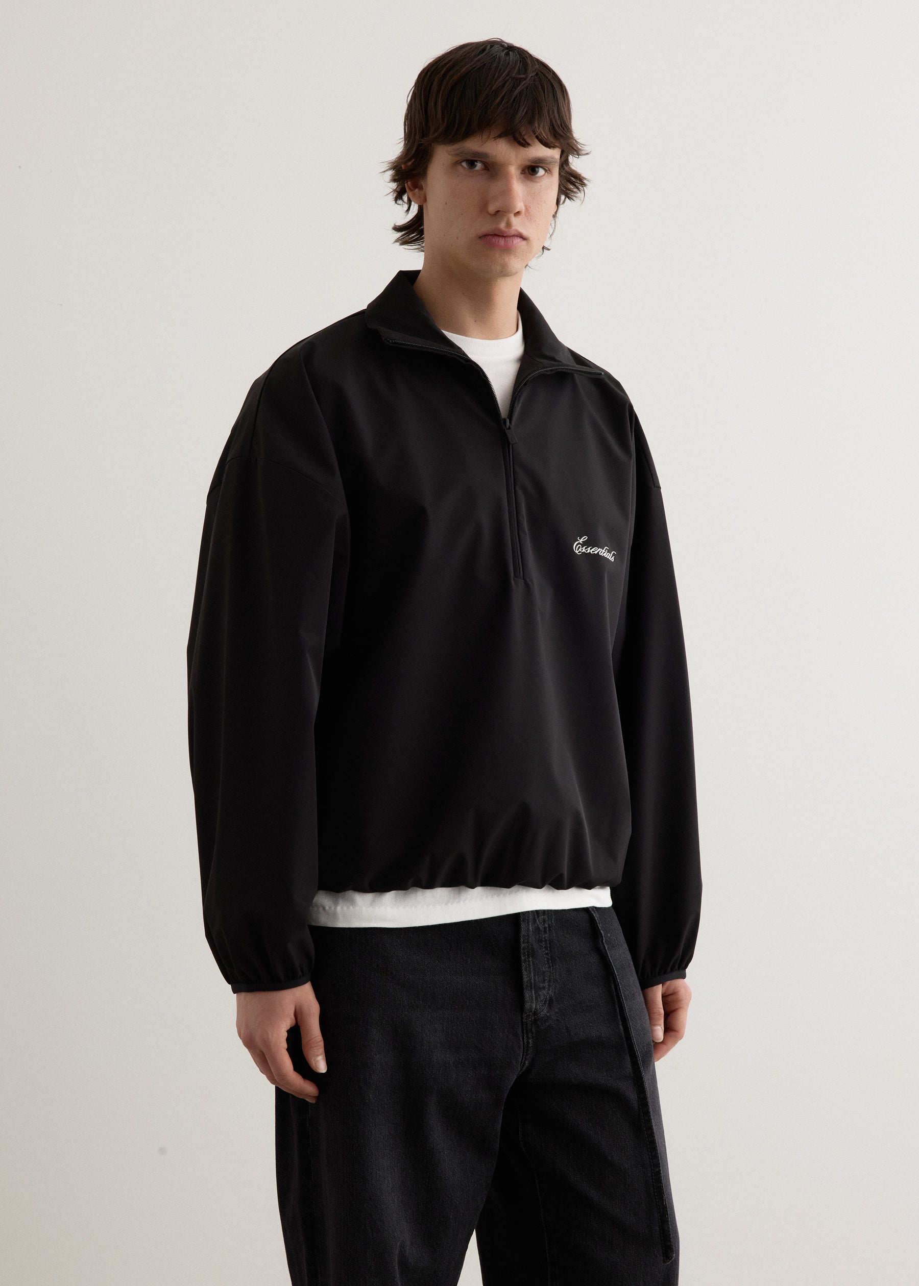 Sporty Nylon Half Zip