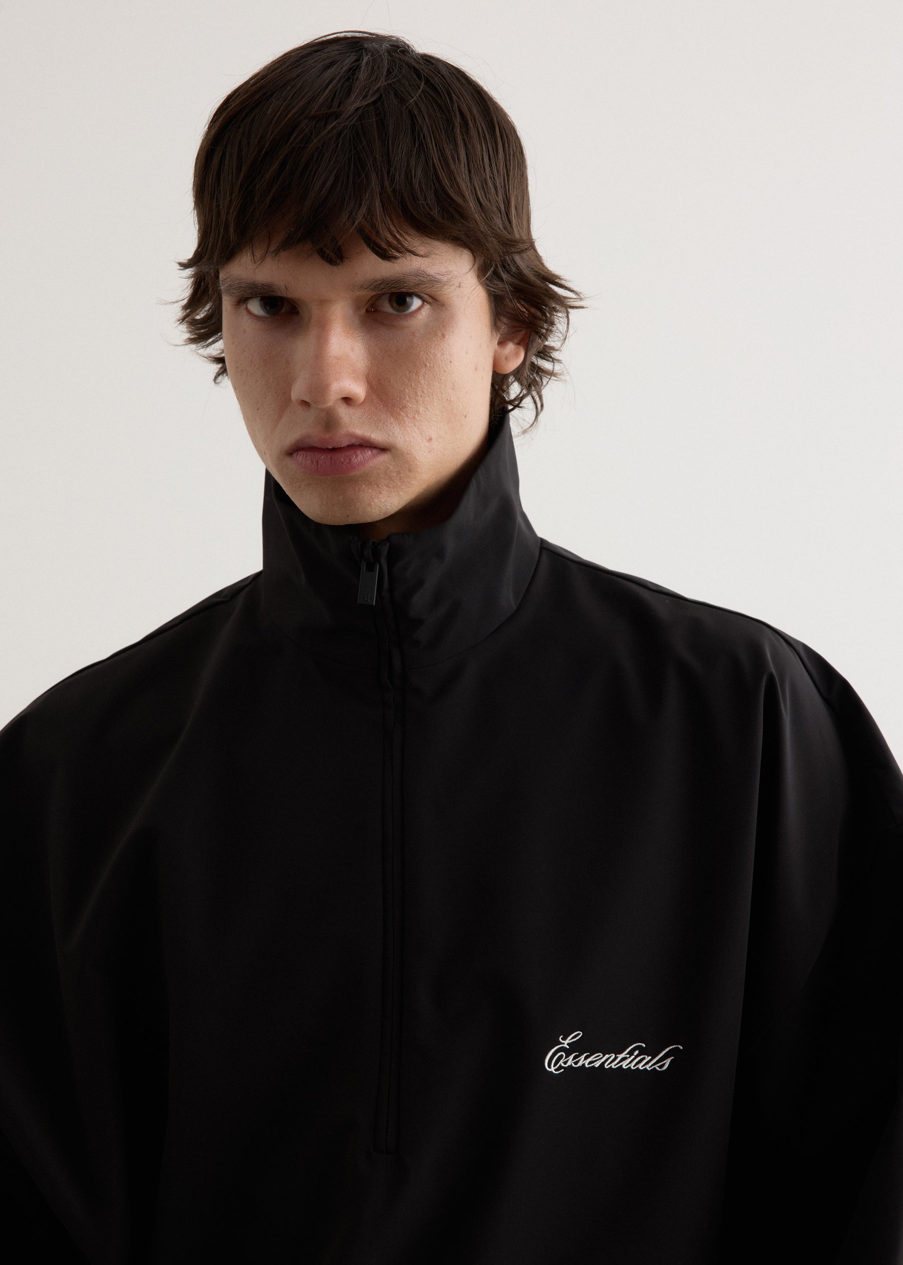 Sporty Nylon Half Zip