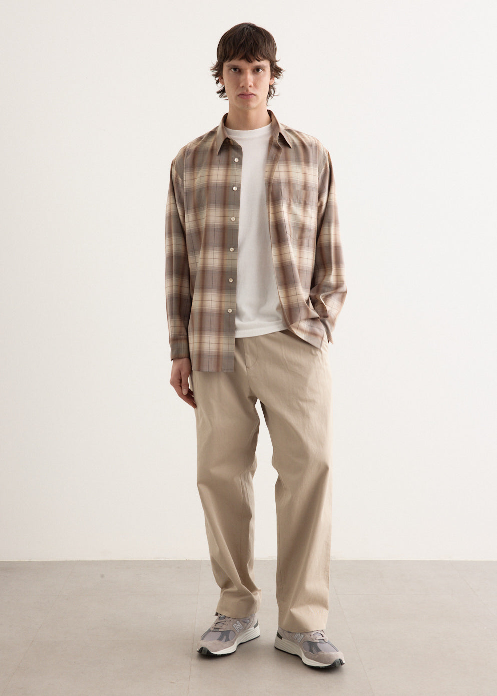 Super Light Wool Check Shirt
