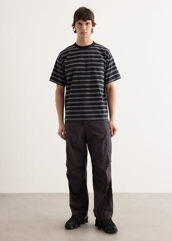 Border Stripe Relaxed Short Sleeve T-Shirt