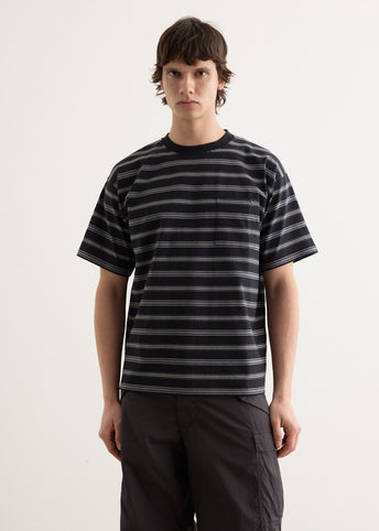 Border Stripe Relaxed Short Sleeve T-Shirt