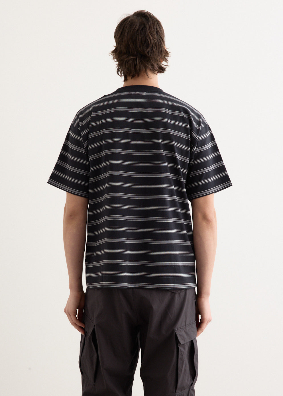Border Stripe Relaxed Short Sleeve T-Shirt