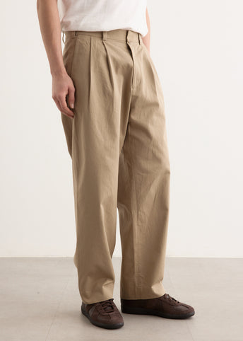 Chino Cloth Two Tuck Straight Pants