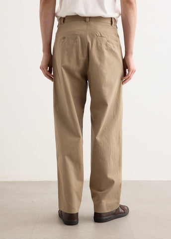 Chino Cloth Two Tuck Straight Pants