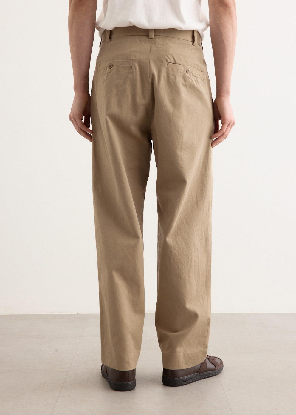 Chino Cloth Two Tuck Straight Pants