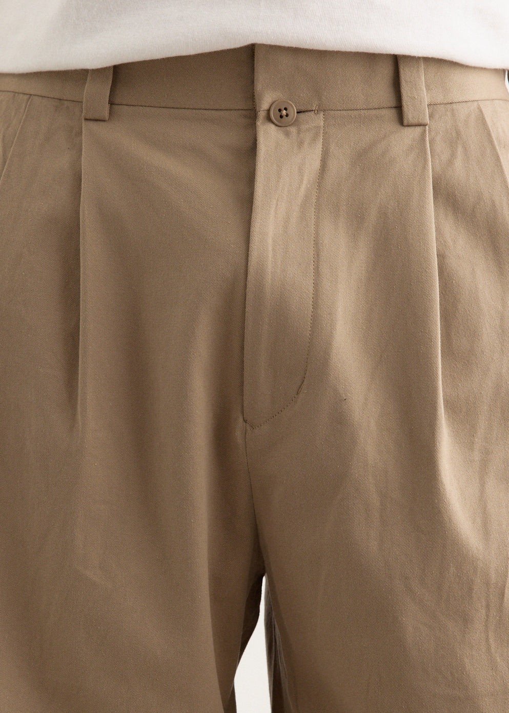 Chino Cloth Two Tuck Straight Pants