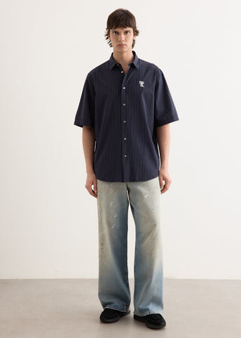 Sarow SS Poplin Stripe Shirt