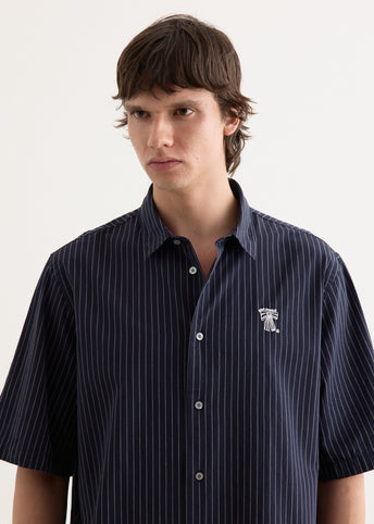Sarow SS Poplin Stripe Shirt