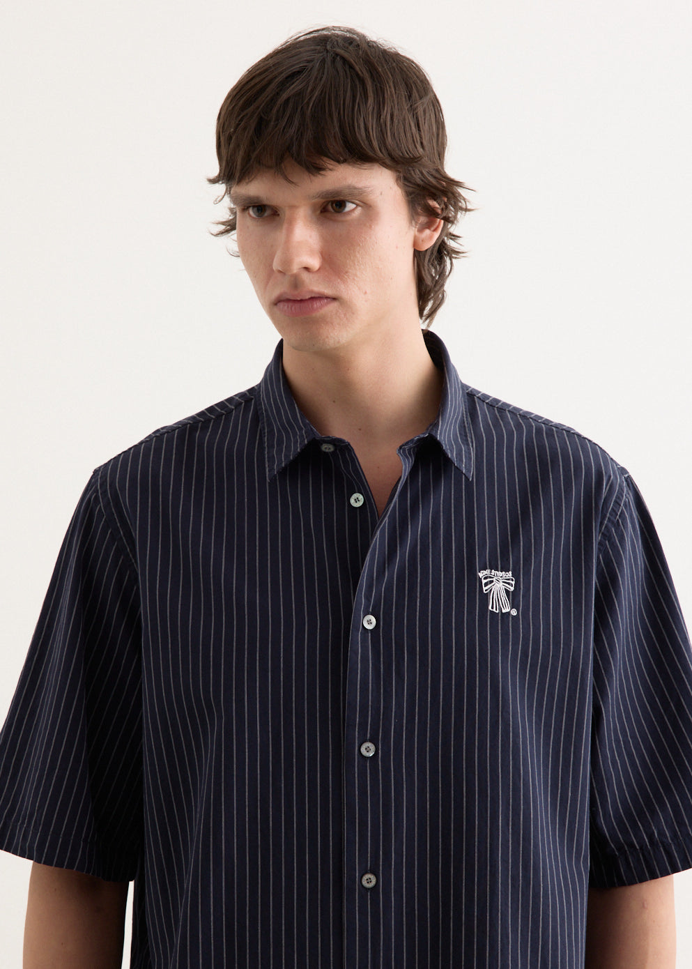 Sarow SS Poplin Stripe Shirt
