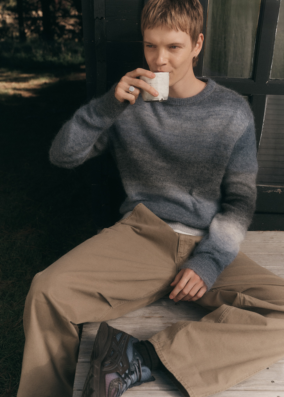 London Fog Crew Knit