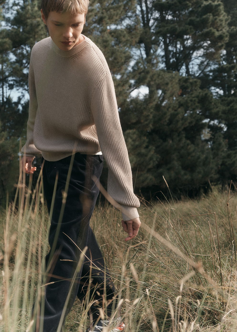Akuna Fisherman Rib Crew Sweater
