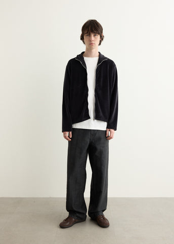 Shrunken Full Zip Polo