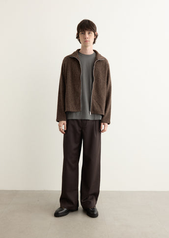 Shrunken Full Zip Polo