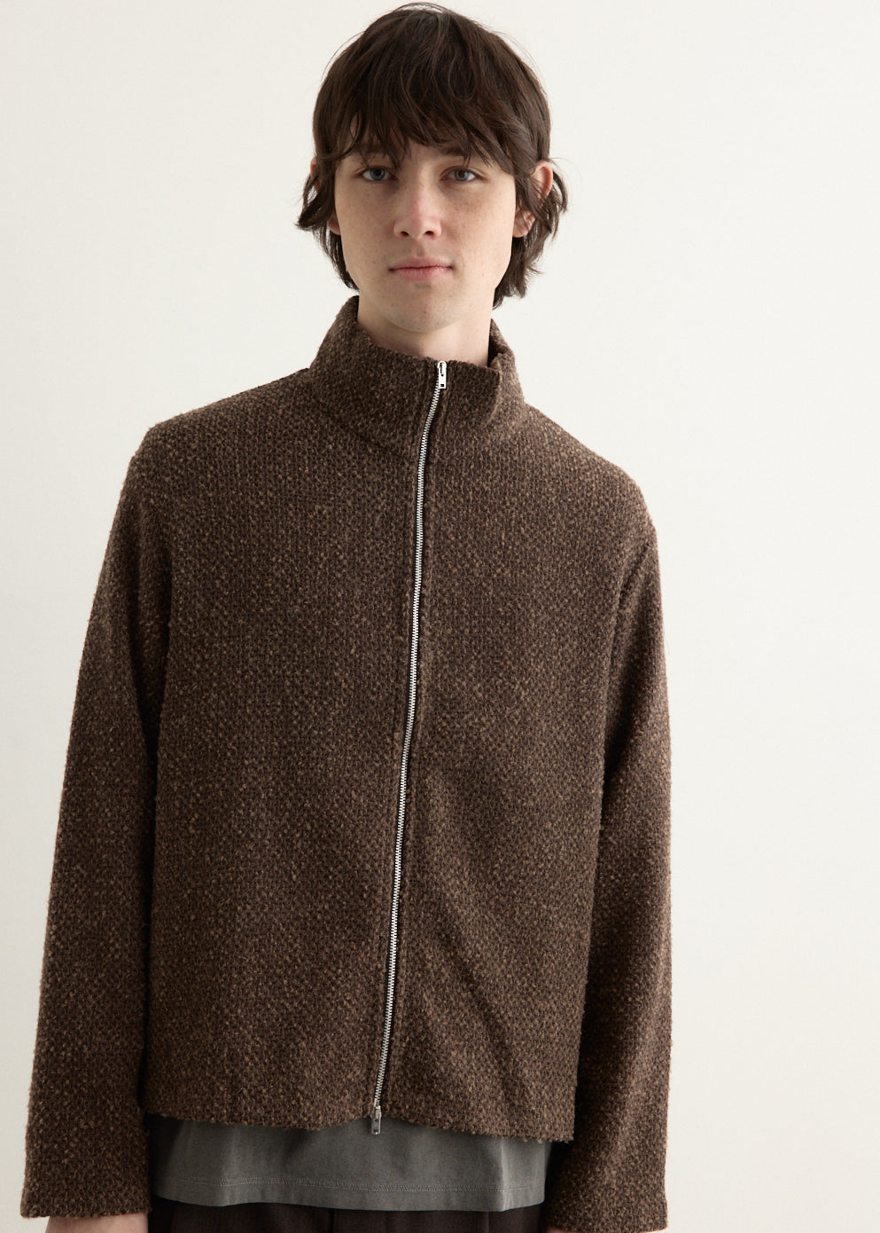 Shrunken Full Zip Polo