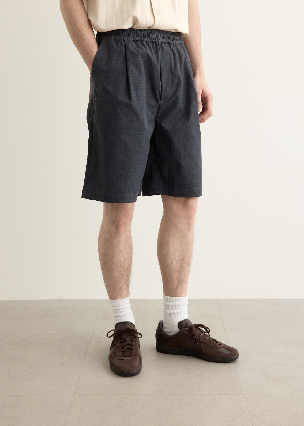 Smokestack Pleated Shorts