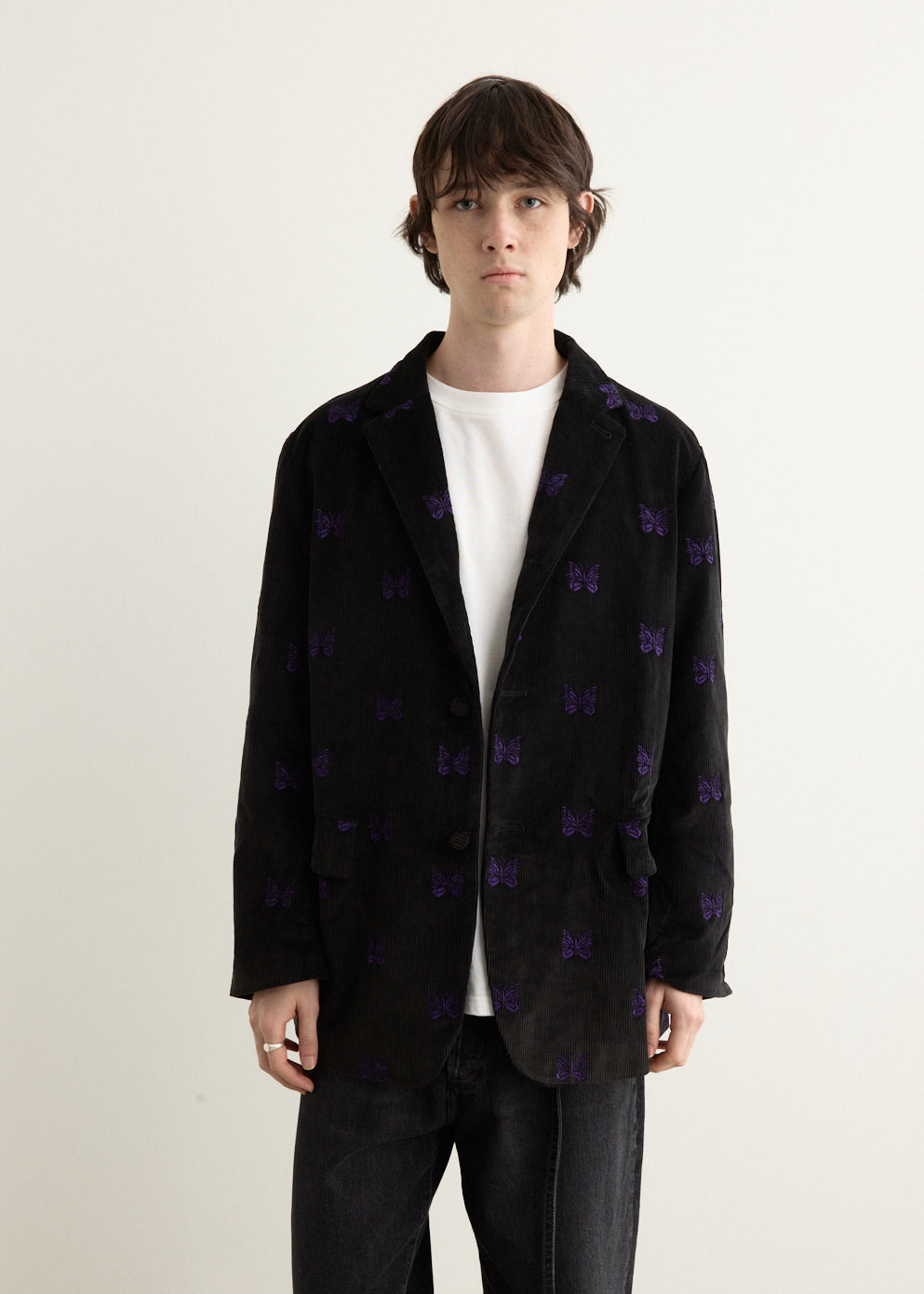 ジャケット・アウター Needles 3B JACKET PAPILLON EMB. CORDUROY 3B Jacket - Papillon Emb. Corduroy