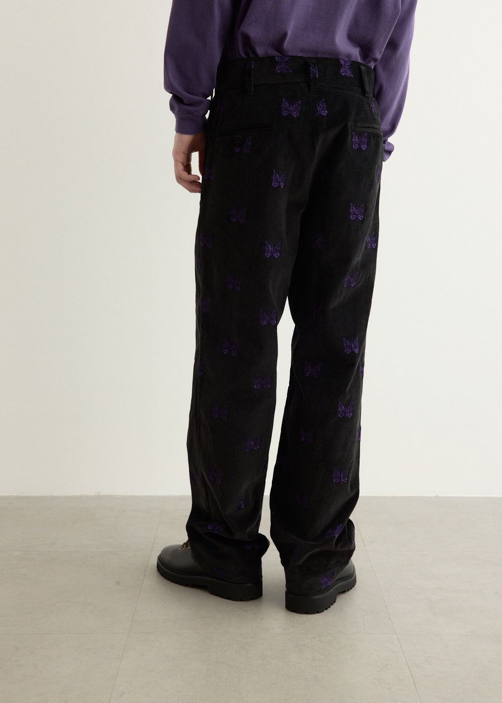 Straight Trouser - Papillon Emb. Corduroy