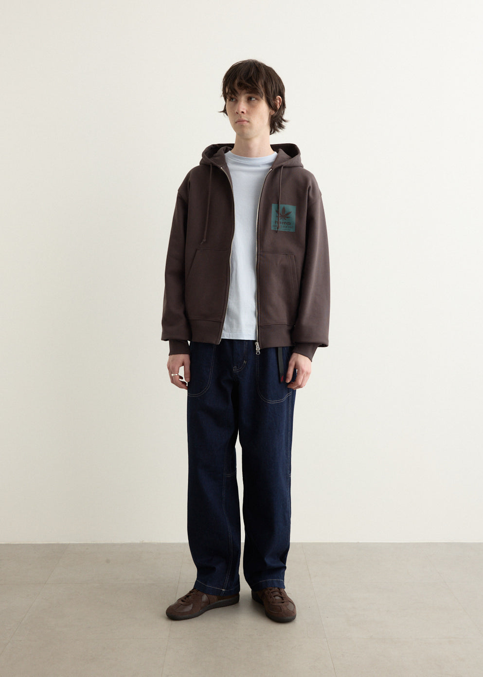 Hemp Zip Hooded Sweatshirt
