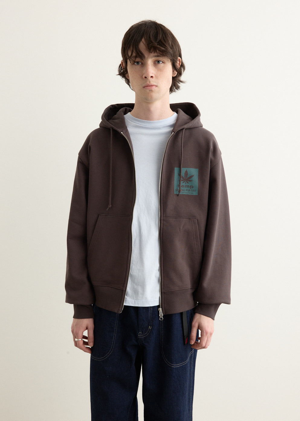 Hemp Zip Hooded Sweatshirt