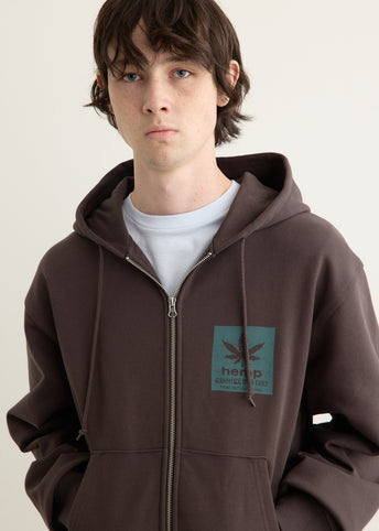 Hemp Zip Hooded Sweatshirt