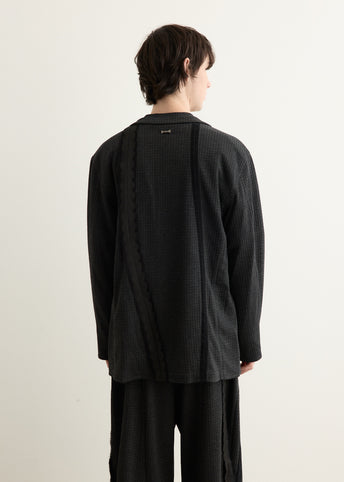 Decorative Tape Shirt Blazer