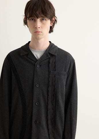 Decorative Tape Shirt Blazer