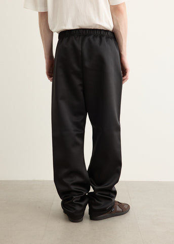 Bonded Satin Relaxed Track Pant