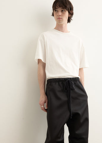 Bonded Satin Relaxed Track Pant