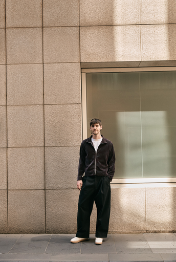 Shrunken Full Zip Polo