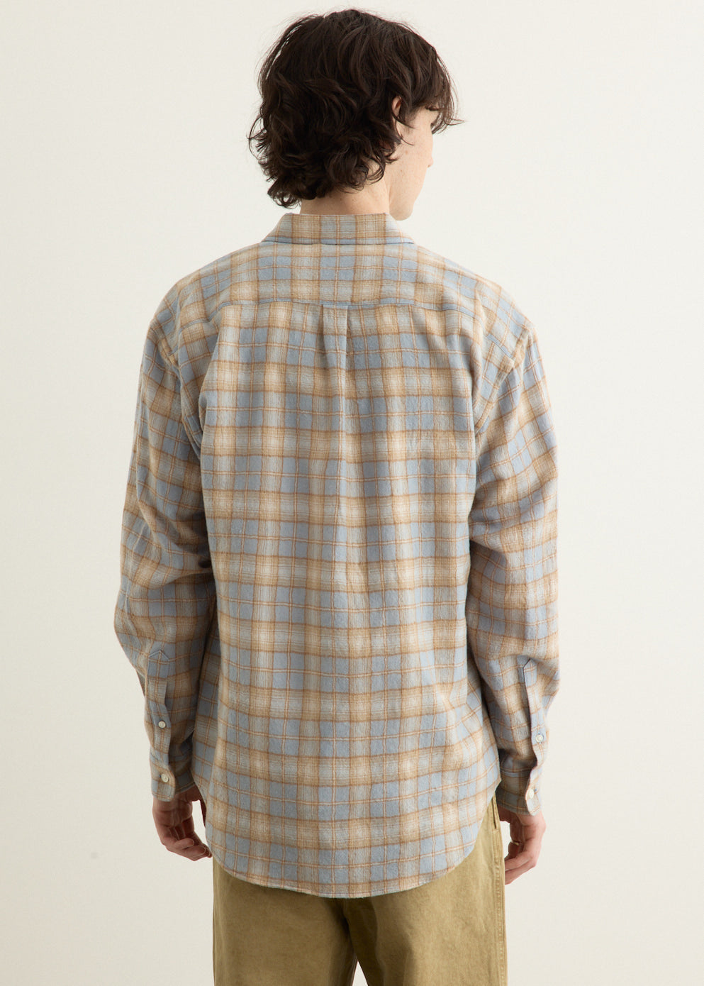 Airy Wool Check Shirt
