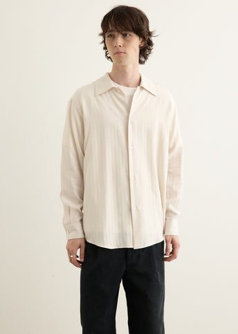 Cotton Cashmere Herringbone Shirt