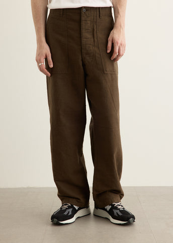 Cotton Linen Moleskin Fatigue Pants