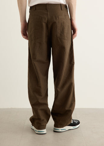 Cotton Linen Moleskin Fatigue Pants