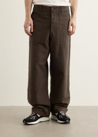 Cotton Linen Moleskin Fatigue Pants