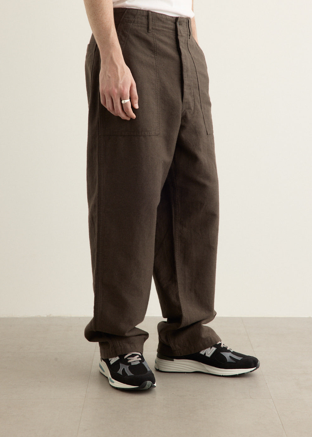 Cotton Linen Moleskin Fatigue Pants