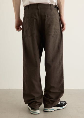 Cotton Linen Moleskin Fatigue Pants