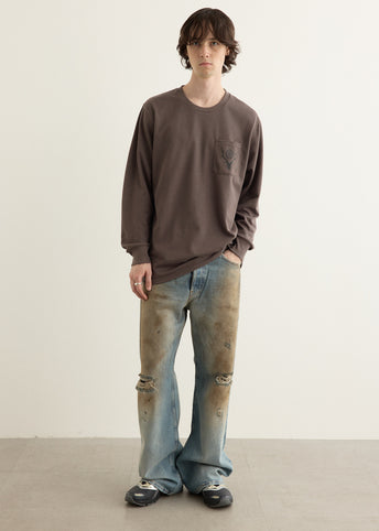 Long Sleeve Round Pocket T-Shirt