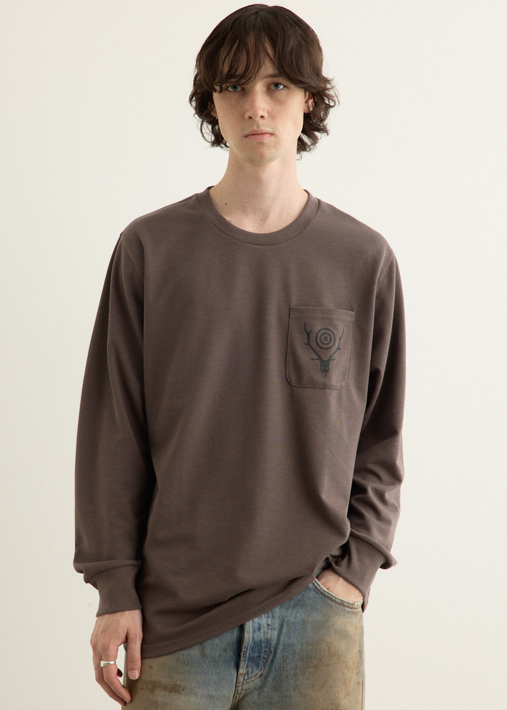 Long Sleeve Round Pocket T-Shirt