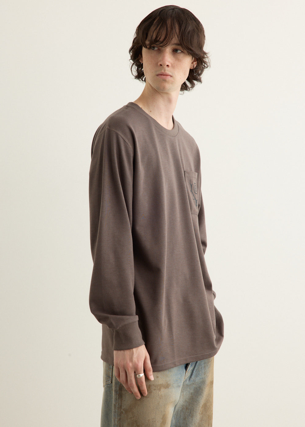 Long Sleeve Round Pocket T-Shirt