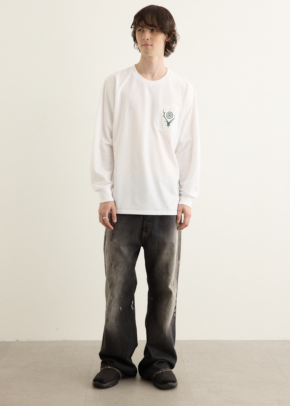 Long Sleeve Round Pocket T-Shirt