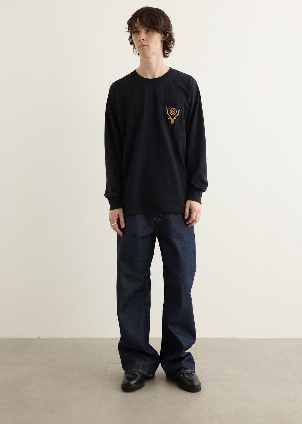 Long Sleeve Round Pocket T-Shirt
