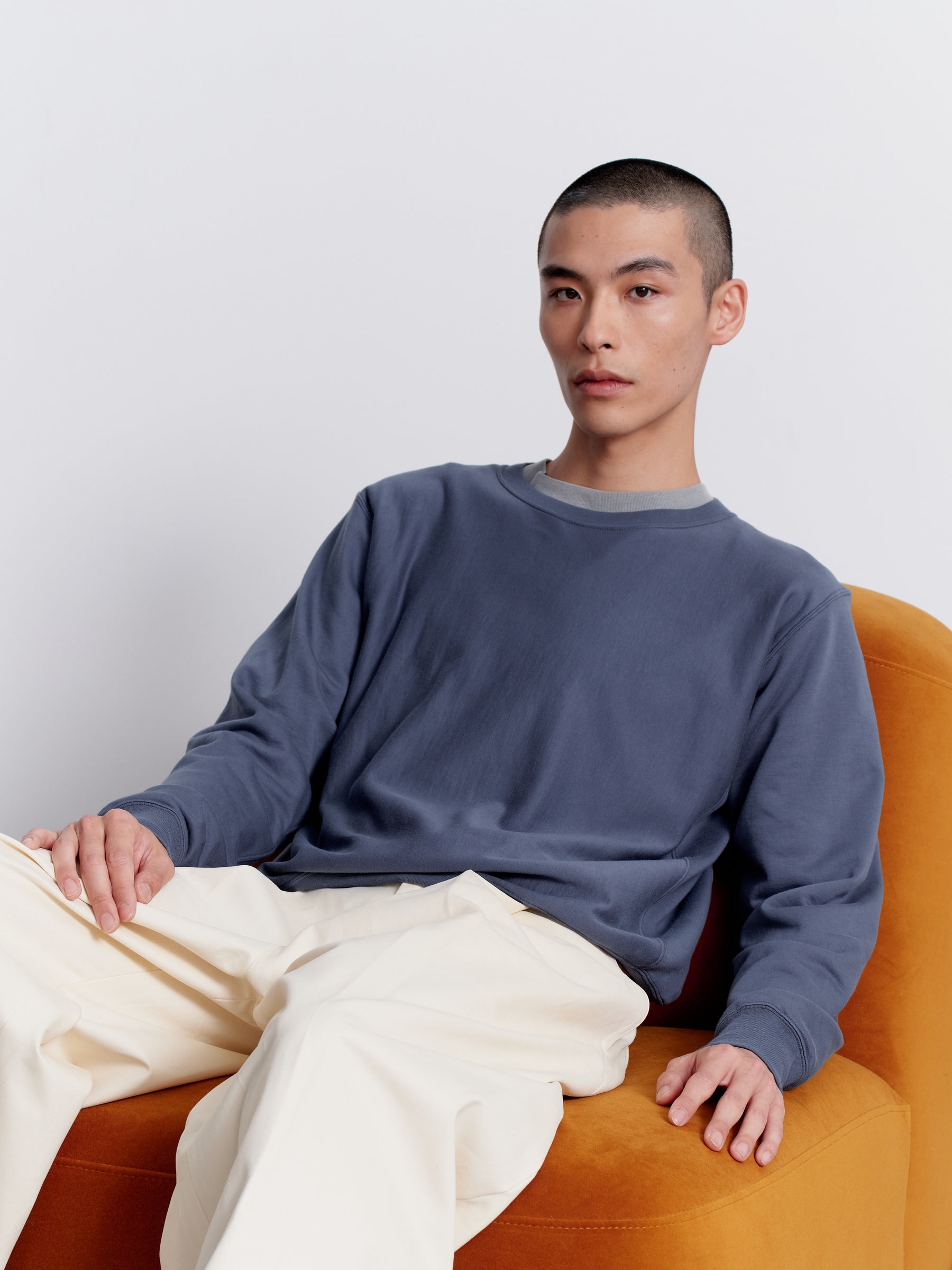 Elastic High Gauge Sweat Pull Over