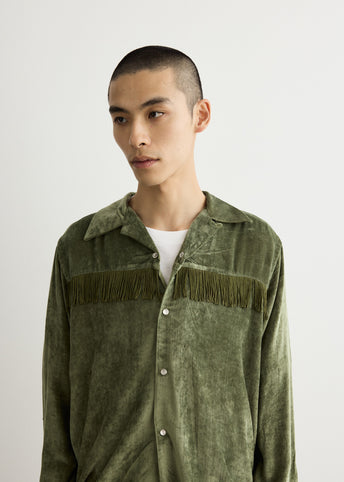 Fringe Open Collar Shirt