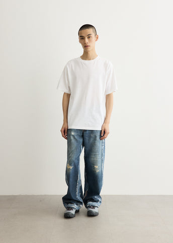 1981 U Trompe Lo'eil Skeleton Denim Jeans