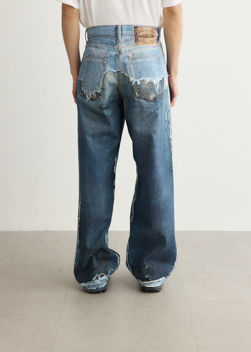 1981 U Trompe Lo'eil Skeleton Denim Jeans