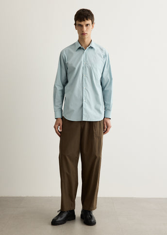 Cotton Wool Poplin Oversized Slacks