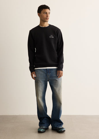 Emblem Fleece Crew Sweatshirt