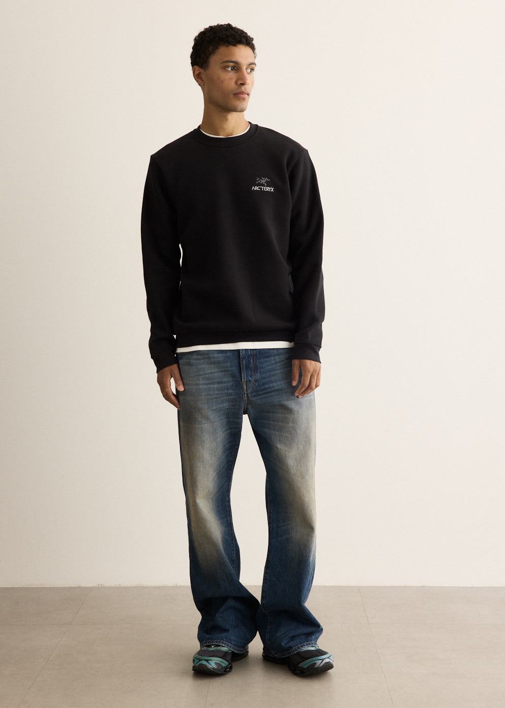 Emblem Fleece Crew Sweatshirt